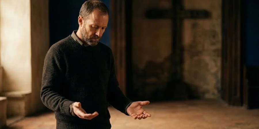 Open hands in a posture of release representing Bible verses about anger bitterness and forgiveness in warm light